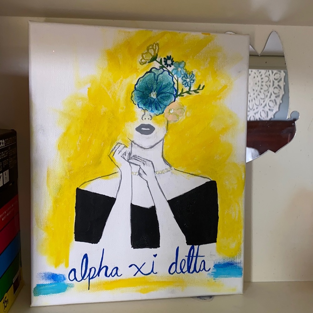 Alpha xi delta painting